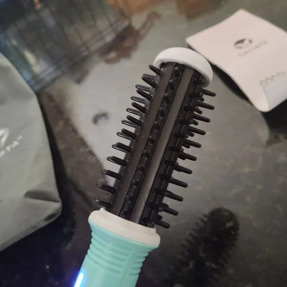 Calista GoGo Mini Round Brush Hair Styling Tool CL-005A Teal Green